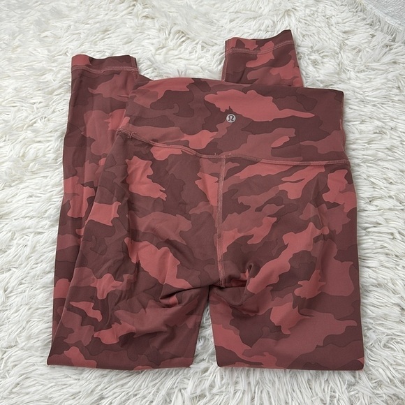 Lululemon Wunder Train High-Rise Tight 25" Heritage 365 Camo Brier Rose Multi - Picture 4 of 5